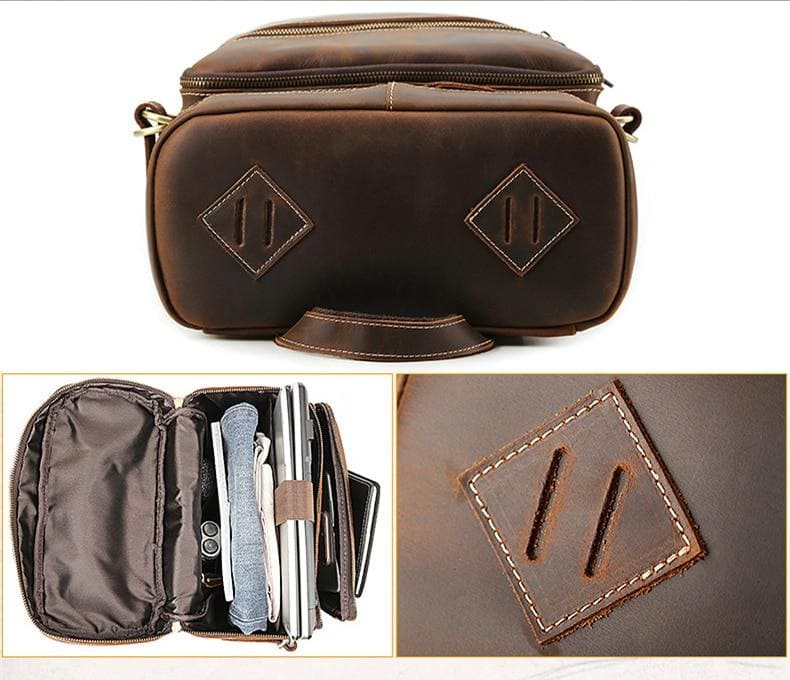 The Roosevelt Vintage Leather Backpack | Exquisite Handmade Design