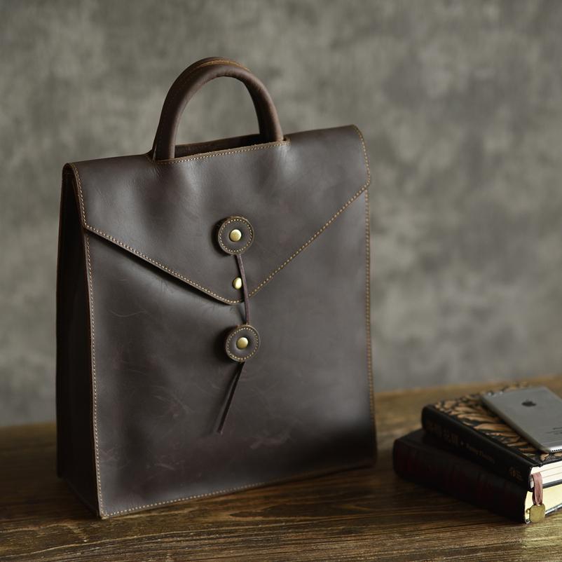 Sleek Tudor Backpack | Authentic Leather with Modern Edge Design