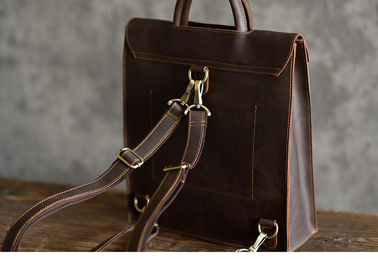 Sleek Tudor Backpack | Authentic Leather with Modern Edge Design