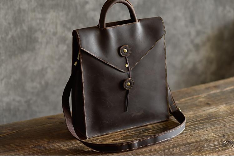 Sleek Tudor Backpack | Authentic Leather with Modern Edge Design