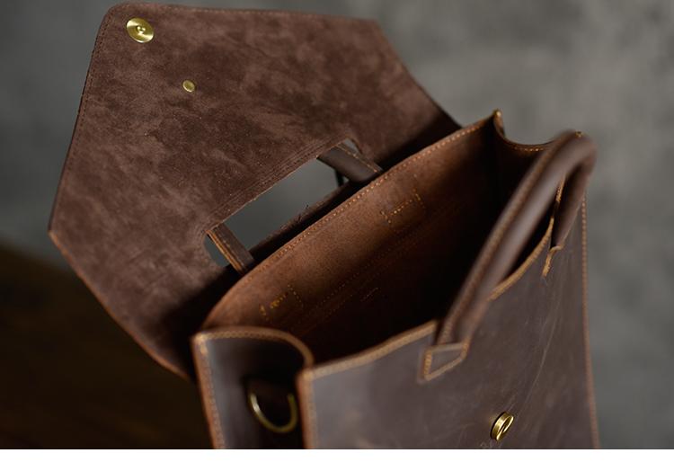 Sleek Tudor Backpack | Authentic Leather with Modern Edge Design