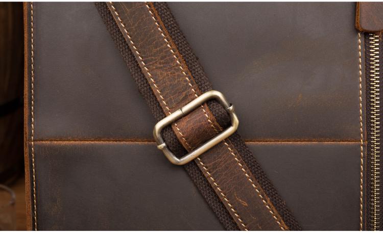 Stylish Vanderbilt Genuine Leather Messenger Briefcase