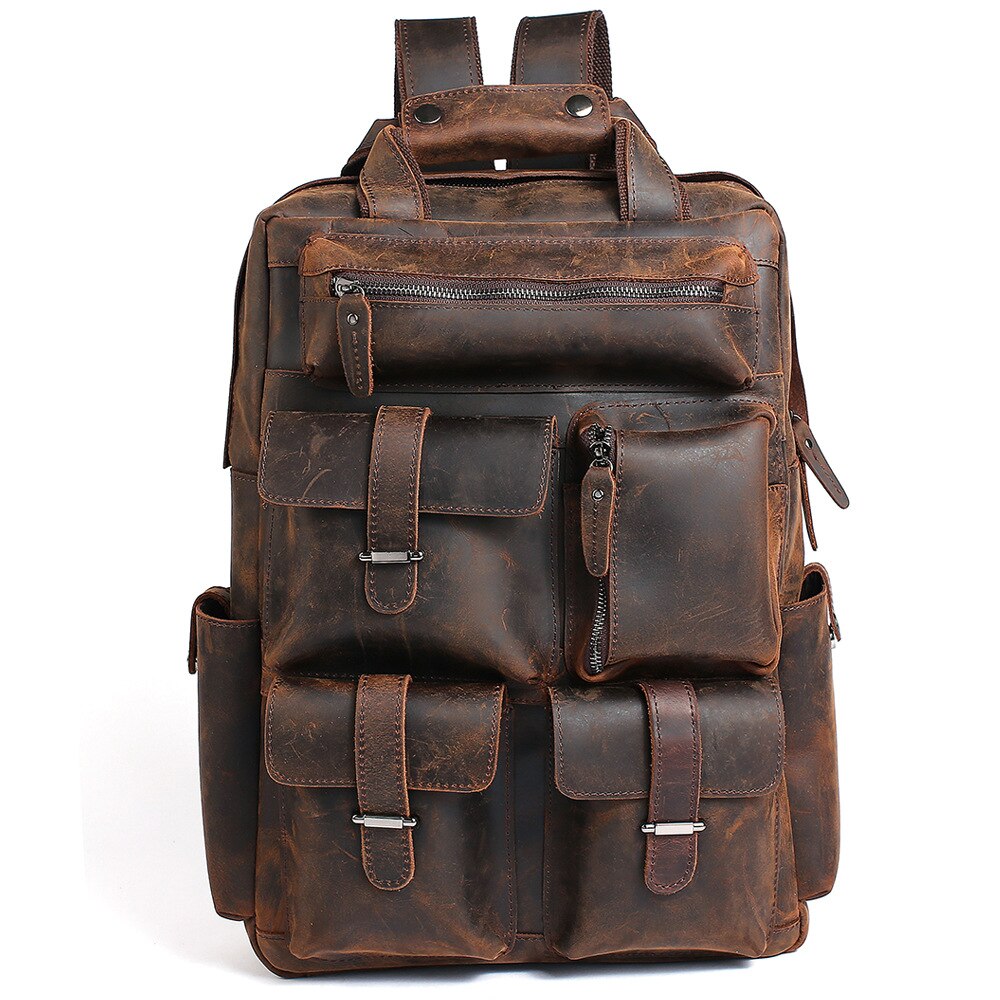 Elevate Your Style with the SoHo Handmade Genuine Leather Backpack