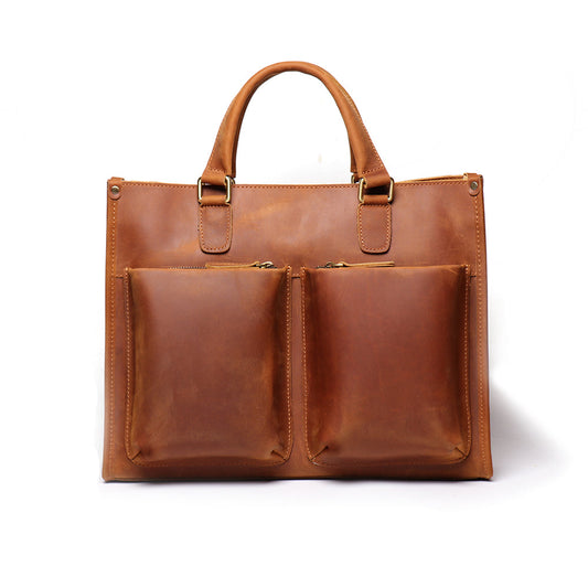 Stylish Delancey Vintage Leather Briefcase | Classic Messenger Bag for Professionals