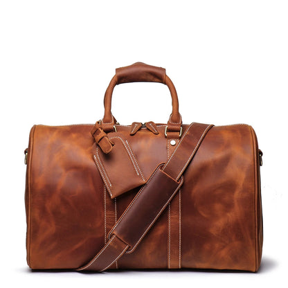 Discover the Bronx Weekender: Chic Small Leather Duffle Bag for Stylish Escapes