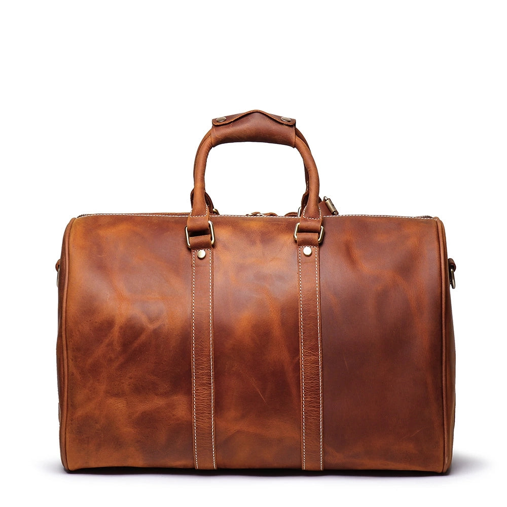 Discover the Bronx Weekender: Chic Small Leather Duffle Bag for Stylish Escapes