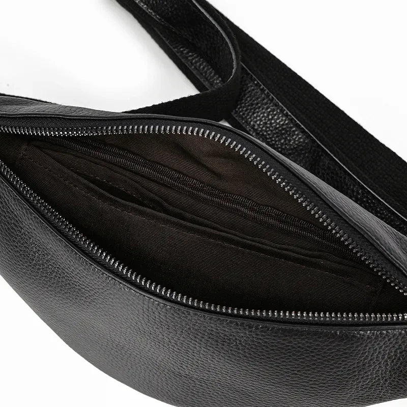 Sleek Black Leather Walcott Fanny Pack: The Ultimate Stylish Waist Bag