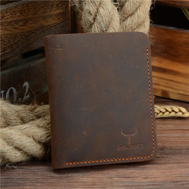 Vintage Crazy Horse Leather Wallet