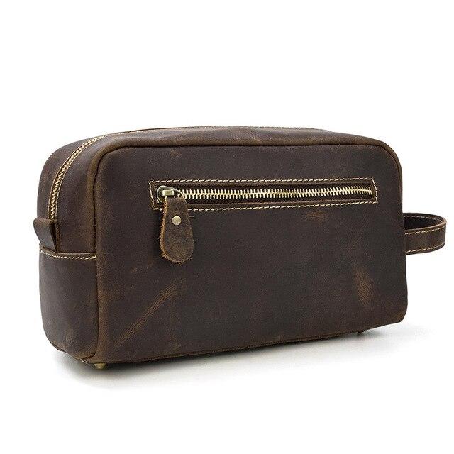 The Wanderer Travel Toiletry Bag | Luxurious Genuine Leather Essentials Organizer