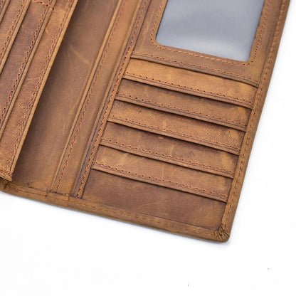 The Pathfinder Genuine Leather Bifold Wallet | Stylish and Durable Pocket Companion