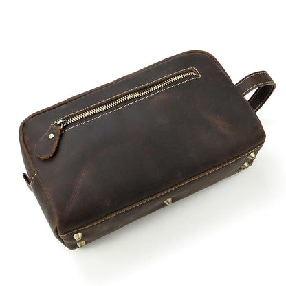 The Wanderer Travel Toiletry Bag | Luxurious Genuine Leather Essentials Organizer