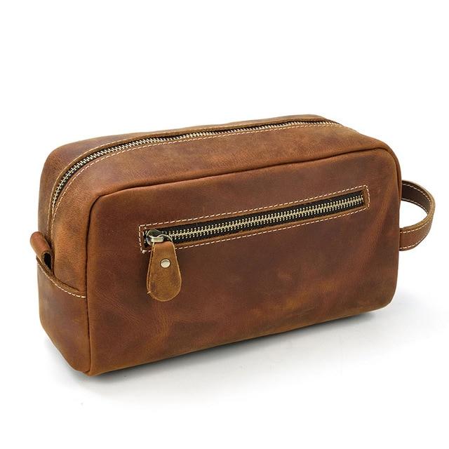 The Wanderer Travel Toiletry Bag | Luxurious Genuine Leather Essentials Organizer