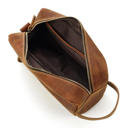 The Wanderer Travel Toiletry Bag | Luxurious Genuine Leather Essentials Organizer