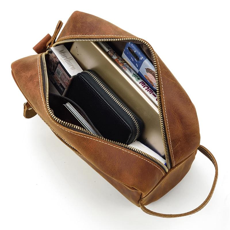 The Wanderer Travel Toiletry Bag | Luxurious Genuine Leather Essentials Organizer