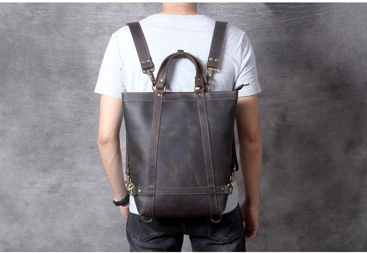 Elevate Your Style with the Irving: Exquisite Handmade Vintage Leather Backpack