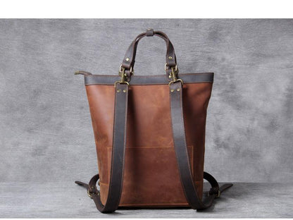 Elevate Your Style with the Irving: Exquisite Handmade Vintage Leather Backpack