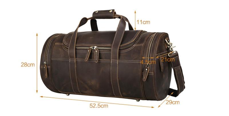 Explore the Warwick Weekender: Timeless Round Vintage Leather Travel Bag