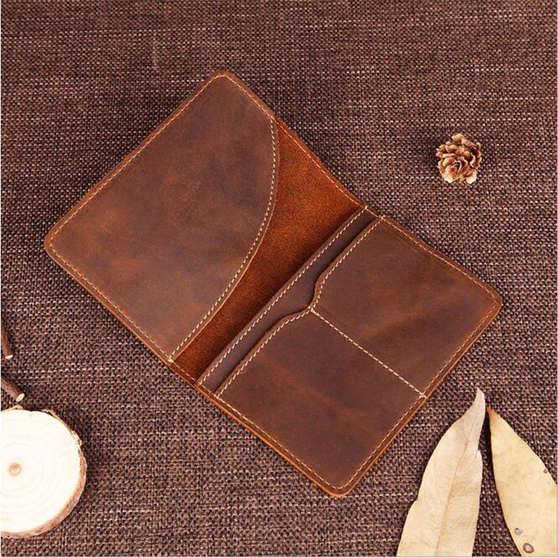 Luxurious Handmade Leather Passport Holder by Priam