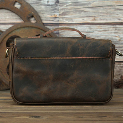 Stylish Vintage Crossbody Camera Messenger Bag – The Farragut Leather Edition