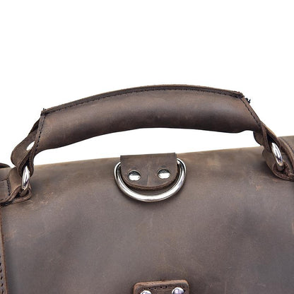 Greenwich Vintage Leather Messenger Bag | Spacious & Stylish Travel Companion