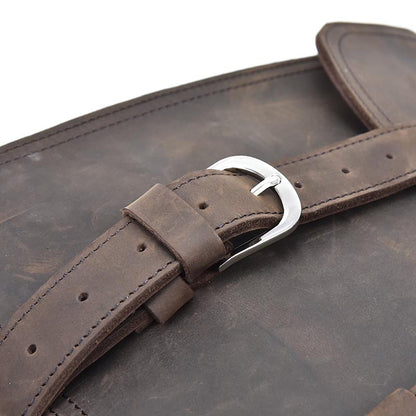 Greenwich Vintage Leather Messenger Bag | Spacious & Stylish Travel Companion