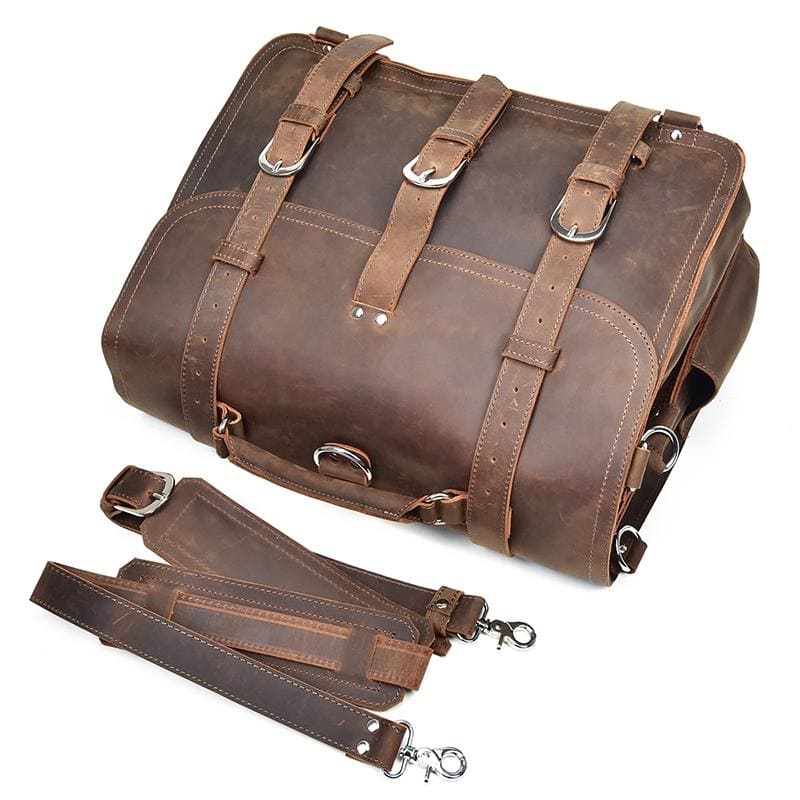 Greenwich Vintage Leather Messenger Bag | Spacious & Stylish Travel Companion