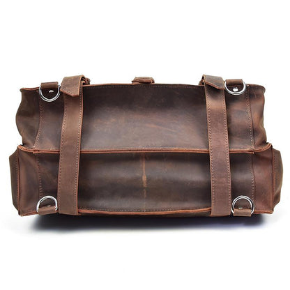 Greenwich Vintage Leather Messenger Bag | Spacious & Stylish Travel Companion