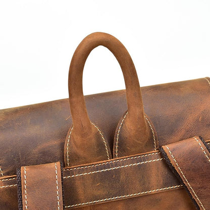 Chic Vintage Leather Harlem Backpack - Timeless Style for Every Adventure