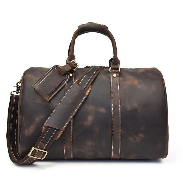 Discover the Bronx Weekender: Chic Small Leather Duffle Bag for Stylish Escapes