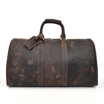 Elevate Your Weekend Getaway with the Brighton Handcrafted Leather Duffle Bag