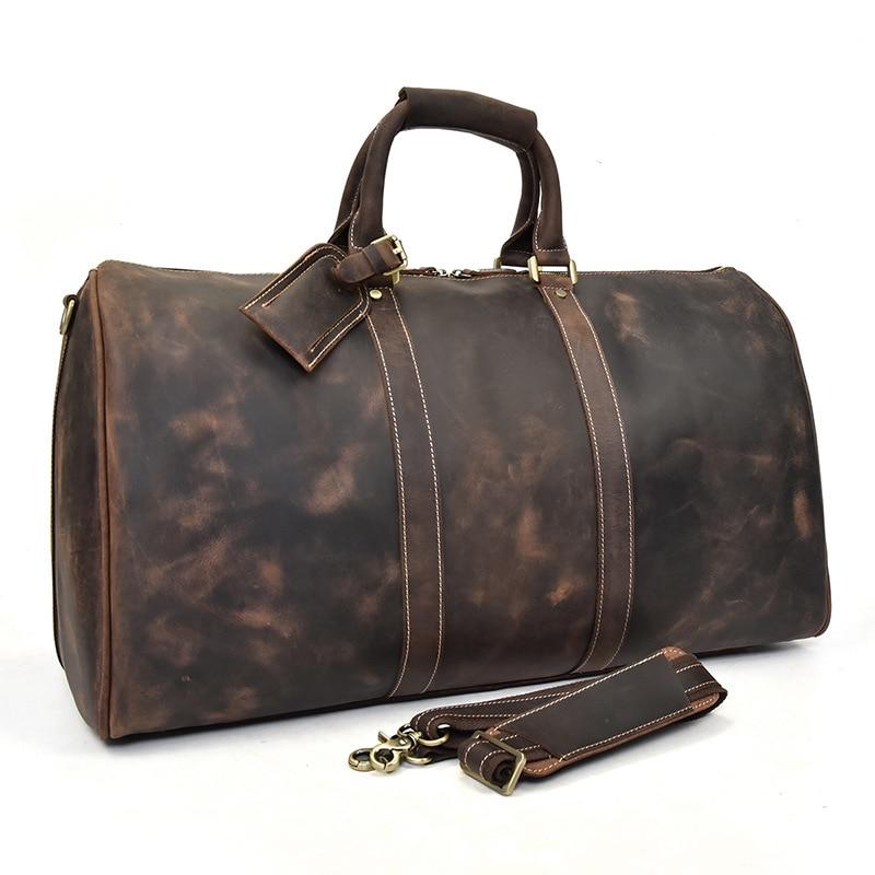 Elevate Your Weekend Getaway with the Brighton Handcrafted Leather Duffle Bag