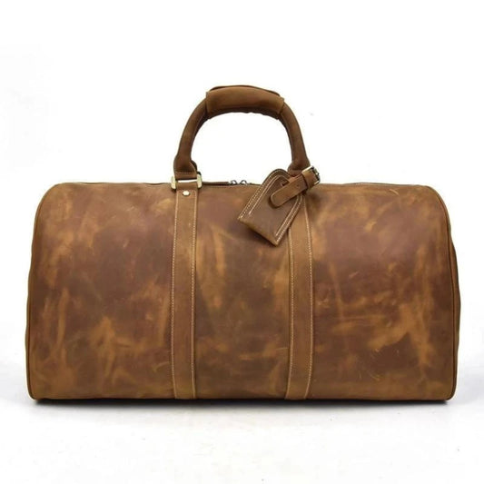 Elevate Your Weekend Getaway with the Brighton Handcrafted Leather Duffle Bag