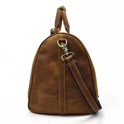 Elevate Your Weekend Getaway with the Brighton Handcrafted Leather Duffle Bag