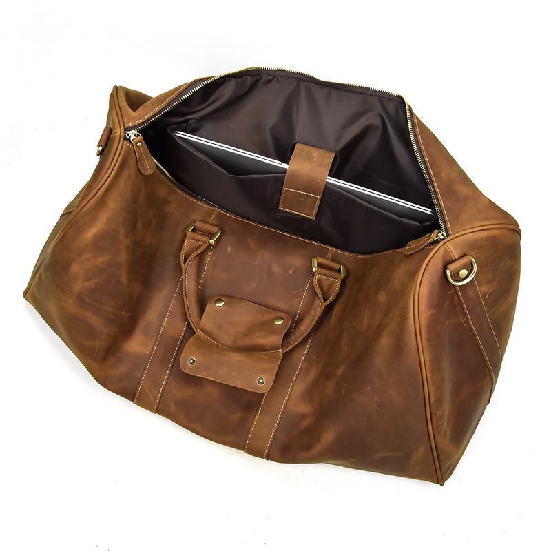 Elevate Your Weekend Getaway with the Brighton Handcrafted Leather Duffle Bag