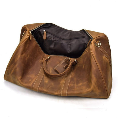 Elevate Your Weekend Getaway with the Brighton Handcrafted Leather Duffle Bag