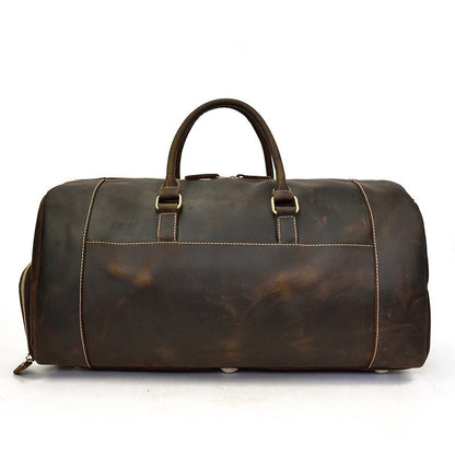 Elevate Your Travel Style with the Artisan Crafted Bedford Weekender Leather Duffle Bag