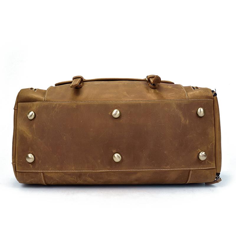 Elevate Your Travel Style with the Artisan Crafted Bedford Weekender Leather Duffle Bag