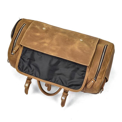 Elevate Your Travel Style with the Artisan Crafted Bedford Weekender Leather Duffle Bag