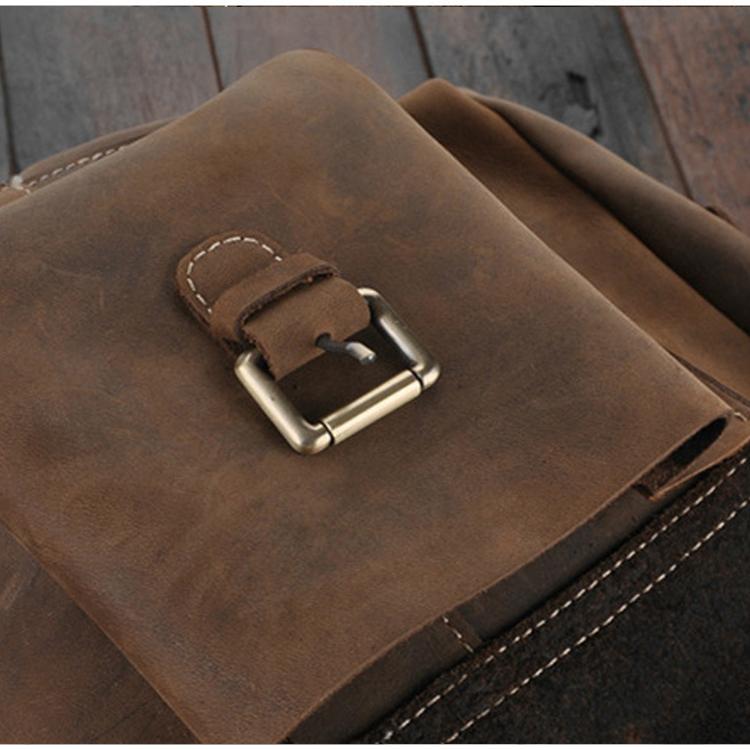 Elevate Your Adventure with the Rockland Leather Rucksack - Crafted from Genuine Leather!
