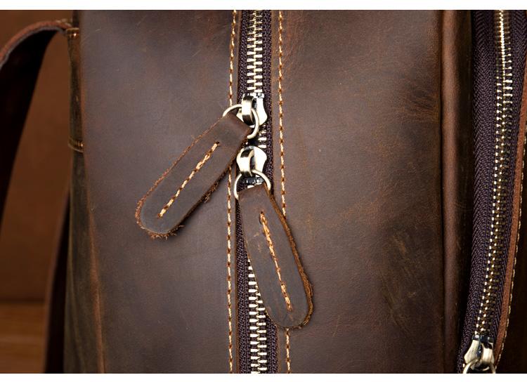 The Varick Vintage Leather Backpack | Chic Minimalist Design
