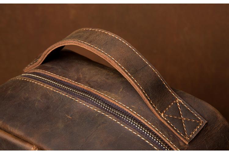 The Varick Vintage Leather Backpack | Chic Minimalist Design