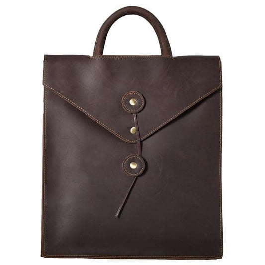 Sleek Tudor Backpack | Authentic Leather with Modern Edge Design