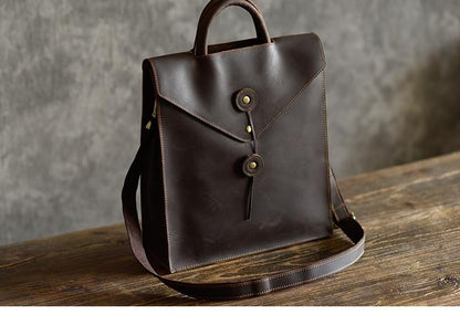 Sleek Tudor Backpack | Authentic Leather with Modern Edge Design