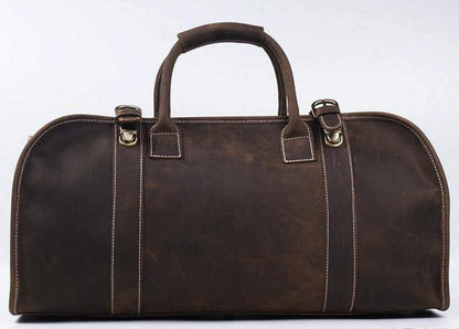 Edison Vintage Leather Weekender Duffle Bag - Perfect for Your Adventures!