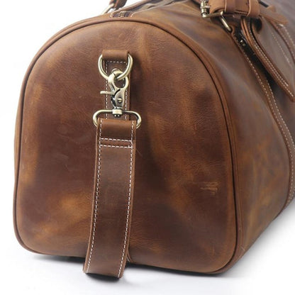 Luxurious Dyker Weekender | Spacious Leather Duffle for Your Adventures