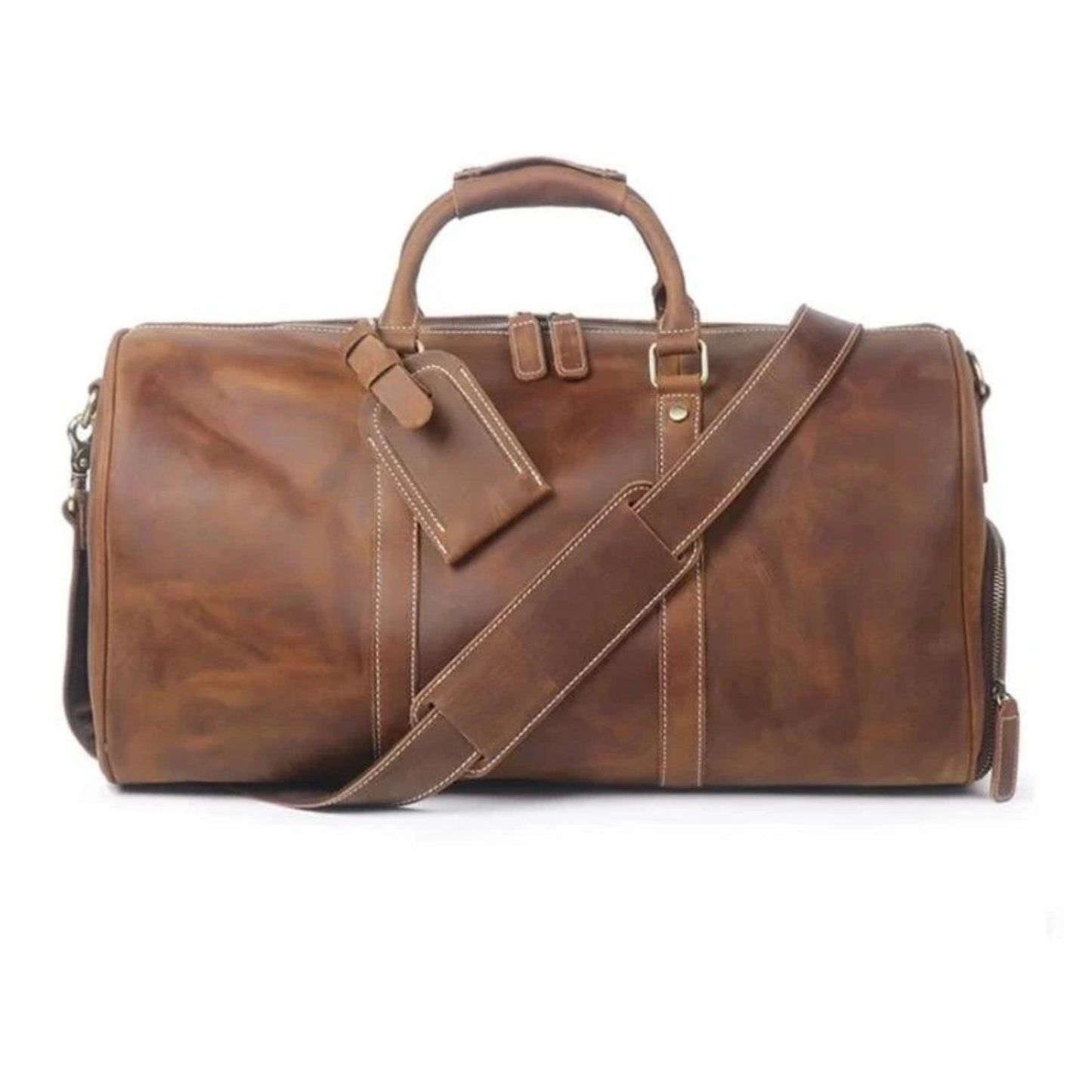 Luxurious Dyker Weekender | Spacious Leather Duffle for Your Adventures