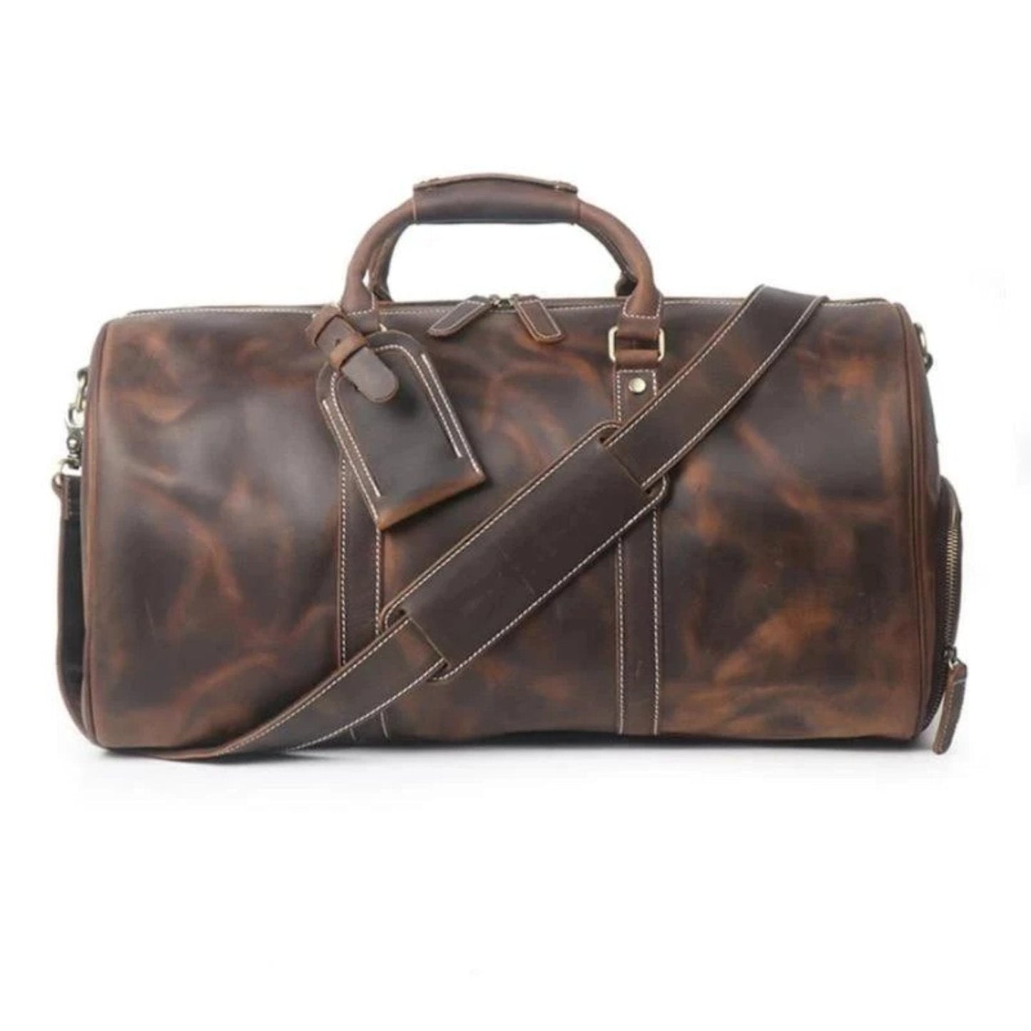 Luxurious Dyker Weekender | Spacious Leather Duffle for Your Adventures