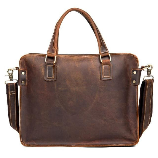 Stylish Vanderbilt Genuine Leather Messenger Briefcase