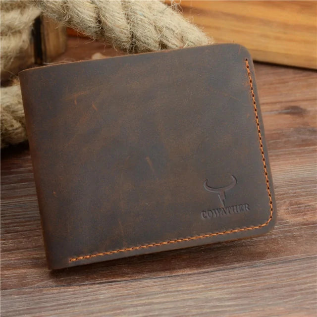 Vintage Crazy Horse Leather Wallet